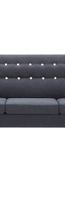 vidaXL 3-osobowa sofa tapicerowana tkaniną, 172x70x82 cm, ciemnoszara247125-3