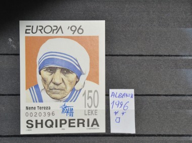 Europa. Matka Teresa. Albania ** Cięty-1