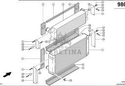 Claas Lexion 560 CHŁODNICA WODY 0007964412 (Silnik cat c9; układ chłodzenia)