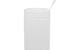 Biały pojemnik HDPE z wieczkiem Tuba plastikowa 1L 1000ml - ilości hurtowe