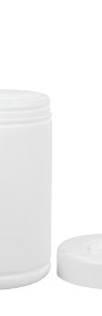 Biały pojemnik HDPE z wieczkiem Tuba plastikowa 1L 1000ml - ilości hurtowe-3