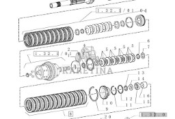 New Holland T6010 Tłok 89.35mm bore, 55mm rod, 53.5mm w 5185208