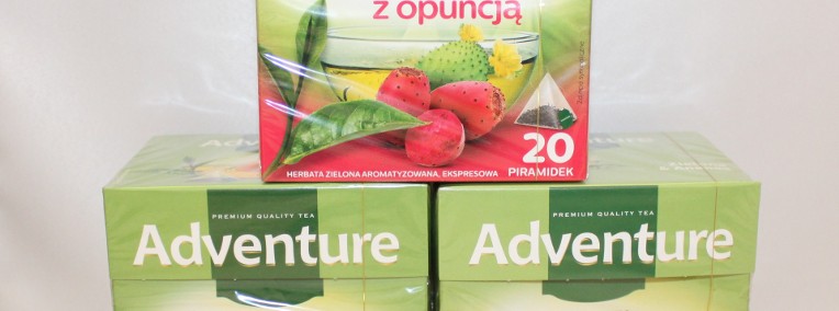 Herbata zielona Adventure ekspresowa - opuncja figowa , mango , ananas 20t.-1