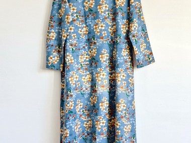 Sukienka Shein XL 42 długa maxi floral kwiaty wzór plus size skromna modest-1