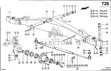 Claas Lexion 560 PRZEGUB 0006698402 (Oś kierowana; 3,04 m, 10 otworów)