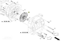 Claas Arion 630 - skrzynia biegów - tłumik drgań 0011113940