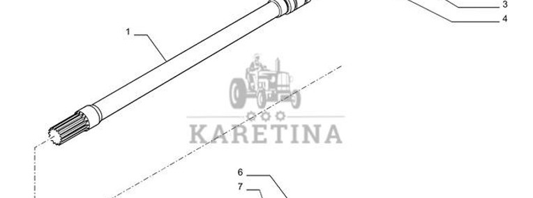 New Holland T6010 Wałek 47134578-1