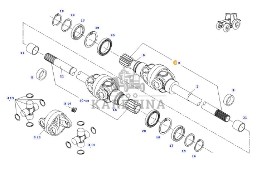 Fendt 927 930 933 936 - półoś kompletna lewa G926301020040