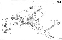 Claas Lexion 580 ELEKTROMAGNES 0007308050 (Napędzana oś kierowana "mud hog"; zawór)