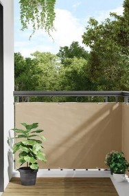 vidaXL Parawan balkonowy z tkaniny oxford 90x600 cm beżSKU:42335-2