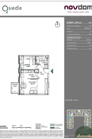 Mieszkanie deweloperskie | Osiedle O2 | Płońsk | Numer 111 | Metraż: 44,49 m2-2