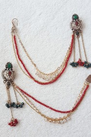 Nowe orientalne kolczyki ozdoby do włosów indyjska biżuteria retro-2