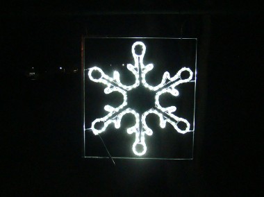 Śniezynka Dekoracja latarniowa dwustronna LED-1