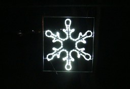 Śniezynka Dekoracja latarniowa dwustronna LED