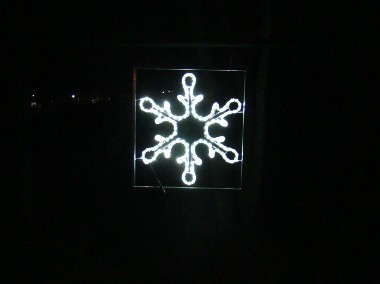 Śniezynka Dekoracja latarniowa dwustronna LED-2