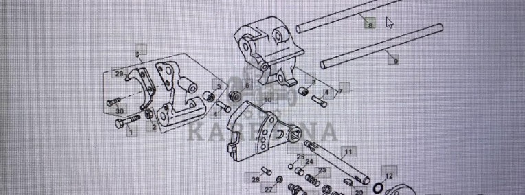 John Deere R70558/wał/ John Deere 4555/4755/4955-1
