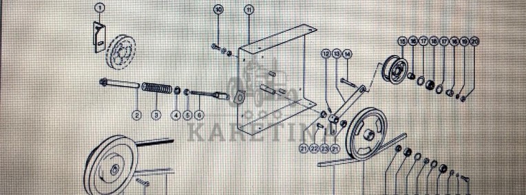 Koło pasowe Claas Mega 370-340 Nr katalogowy 000 050 114 0 | 000 050 115 0-1