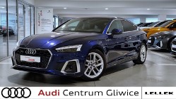 Audi A5 IV MatrixLED HUD Aktyw. Tempomat Ambiente B&amp;O PhoneBox Znaki LaneAssist