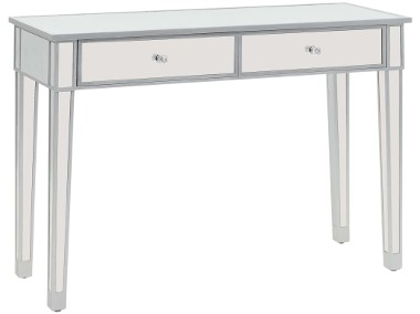 vidaXL Lustrzany stolik typu konsola, MDF i szkło, 106,5x38x76,5 cm 246660-1