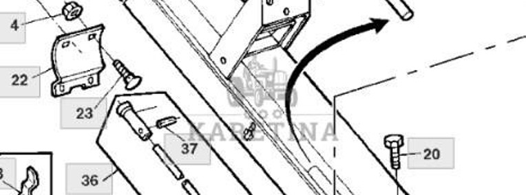 John Deere 9780CTS 9780HM 9780 CTS Podnośnik Rura Wyładowcza AZ64269 AH172691 CZĘŚCI-1