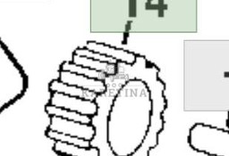 John Deere 8110 8210 8310 8410 Wałek Zębaty Zębatka CZĘŚCI R560119