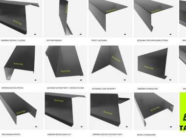 Okucia Opierzenia Obróbki dachowe Parapety Kątowniki- na wymiar, od ręki wysyłka-1