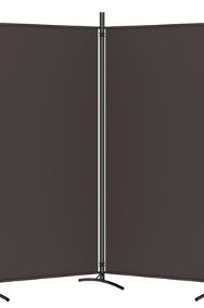 vidaXL Parawan 2-panelowy, brązowy, 175x180 cm, tkaninaSKU:350259-3