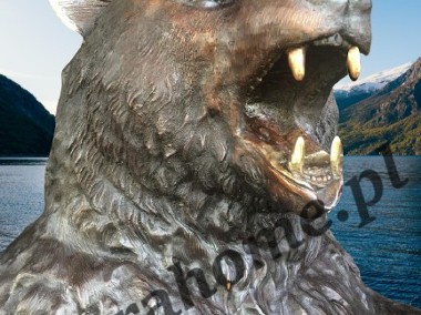 Niedźwiedź Unikatowa rzeźba z brązu H210cm Miś , niedźwiadek-1
