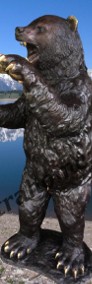 Niedźwiedź Unikatowa rzeźba z brązu H210cm Miś , niedźwiadek-4