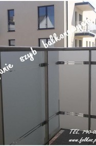 Folie matowe zewnetrzne, folie na balkony, oklejanie szyb balkonowych Warszawa -2