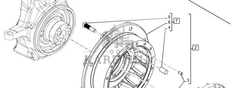 New Holland T6070 Piasta 47968641-1