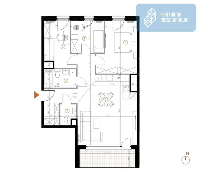 4 pokojowy Apartament Dolina 3 Stawów – pohled 6