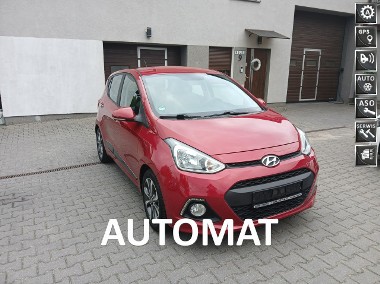 Hyundai i10 II 1.3i AUTOMAT półskóry alufelgi navi czujniki klimatronik stanBDB-1