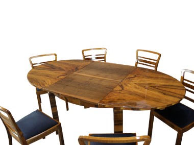 Stół i 8 krzeseł / Art - Deco / po renowacji / antyki-2