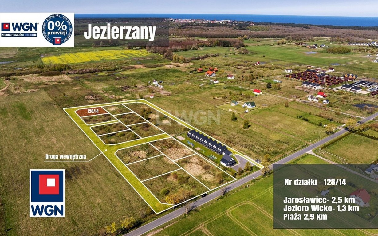 Działka na sprzedaż, 820 m², Postomino Jezierzany - Widok 2