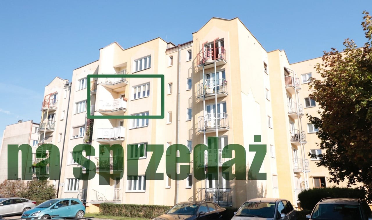 Na sprzedaż duże mieszkanie dwupokojowe z 2 balkonami Gniezno Kaz. Wielkiego