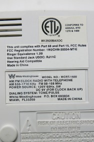 Nietypowe radio z wbudowanym aparatem telefonicznym firmy White-Westinghouse-2