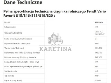 Fendt Vario Favorit 820 [CZĘŚCI MECHANICZNE] - Zwolnica - Zwrotnica - Półoś - Skrzynia - Silnik-1
