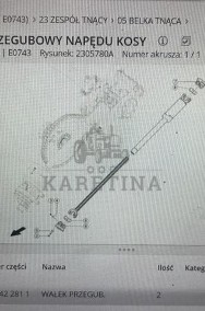 Claas wałek przegubowy Napędu kosy 0007422811-2