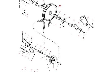 Massey Fergusson Cerea 7272, 7274, 7256 7252 - koło pasowe D28480895-2