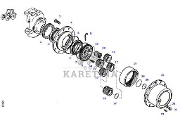 Fendt 927 930 933 936 - układ planetarny koła satelit G926301020070