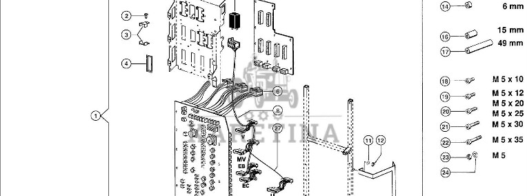 Claas Lexion 600 PŁYTKA STYKÓW MODUŁU 0000148041 (Centrala elektryczna (płytka styków)-1