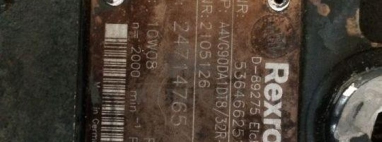 Pompa rexroth A4VG90DA1DT8 od maszyny Terex TW 110-1