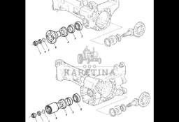 John Deere 7530 Premium - Łoźysko wałeczkowe skośne AL175759