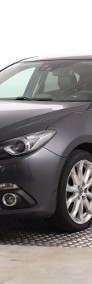 Mazda 3 III , Serwis ASO, Skóra, Navi, Klimatronic, Tempomat, Parktronic,-3