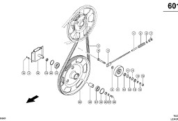 Claas Lexion 580 KOŁO PASOWE 0006672701 (Napęd skrzyni sitowej, 2. stopień)