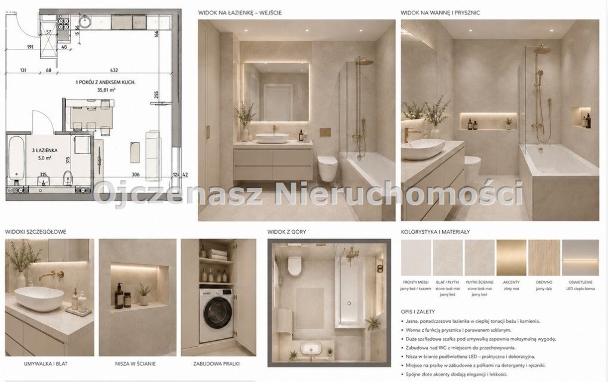 Mieszkanie na sprzedaż, 35 m², 1 pokój Bydgoszcz Fordon - Widok 3
