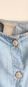 Nowa bluzka Lindex L 40 XL 42 niebieska prosta guziki top jak dżns jeans denim-4