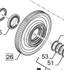 New Holland CR9080 Koło Zębate Zębatka Zębnik Skrzyni Biegów 72 Zęby CZĘŚCI 84806528