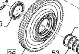 New Holland CR9080 Koło Zębate Zębatka Zębnik Skrzyni Biegów 72 Zęby CZĘŚCI 84806528